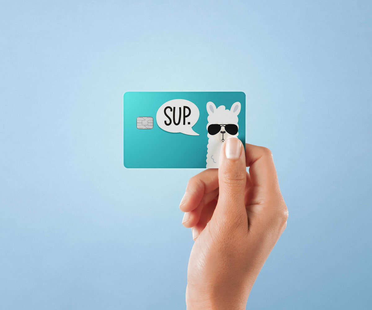 Lama - Premium Vinyl Credit Card Skin Cover by Wonderwallsboutique