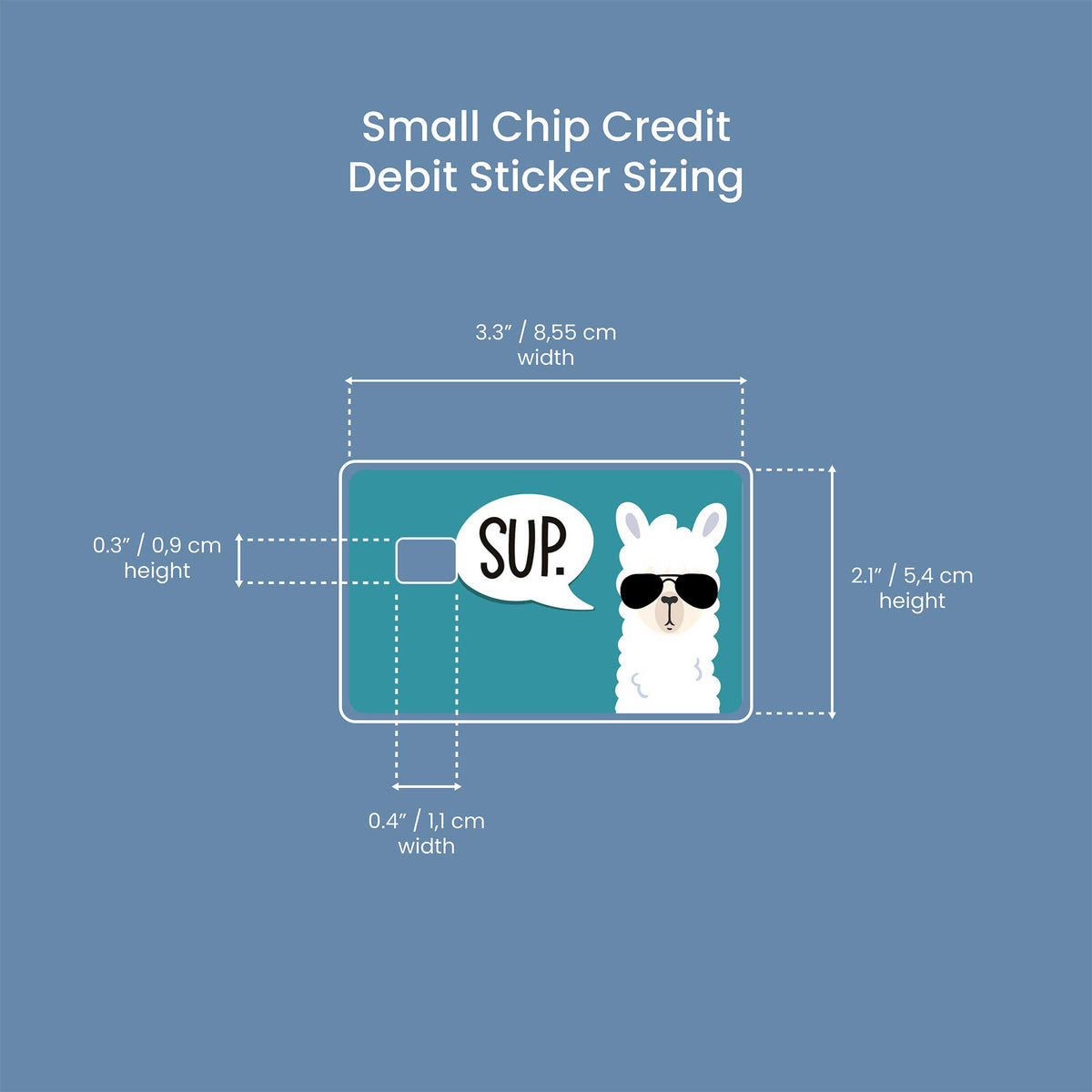 Lama - Premium Vinyl Credit Card Skin Cover by Wonderwallsboutique