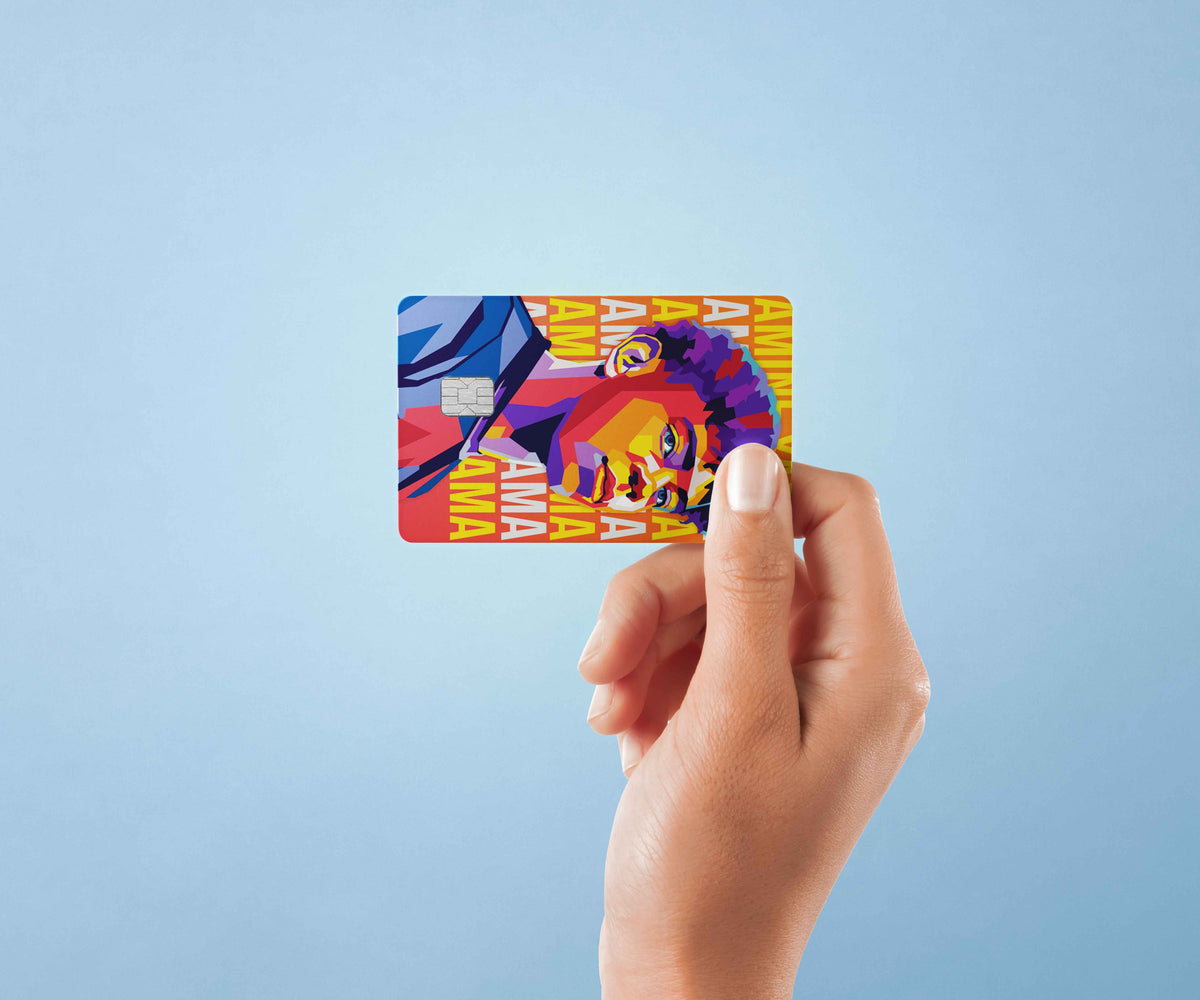 Lamine Yamal Barcelone Football - Premium Vinyl Credit Card Skin Cover by Wonderwallsboutique