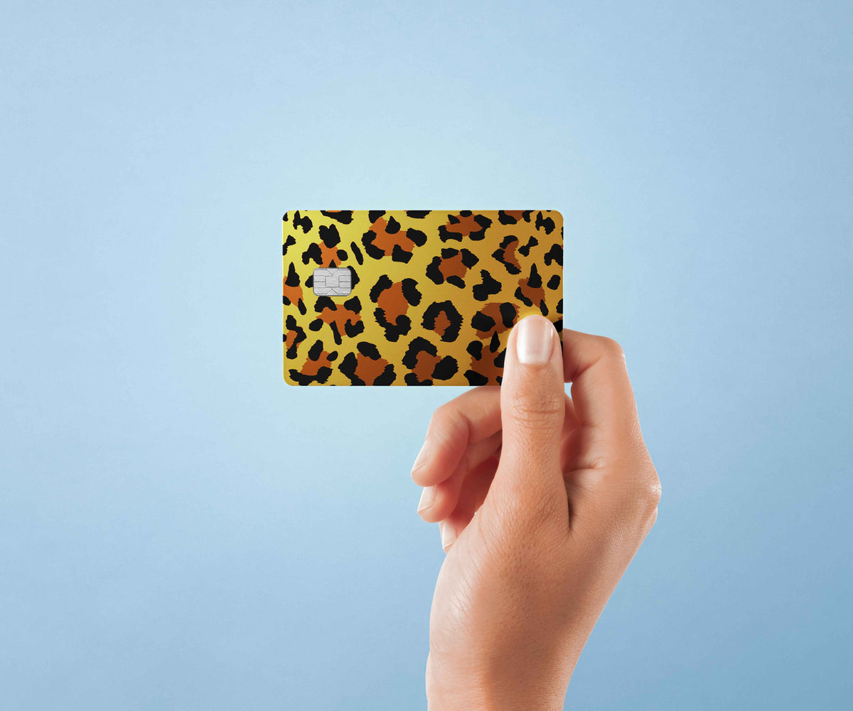 Leopard Pattern - Premium Vinyl Credit Card Skin Cover by Wonderwallsboutique