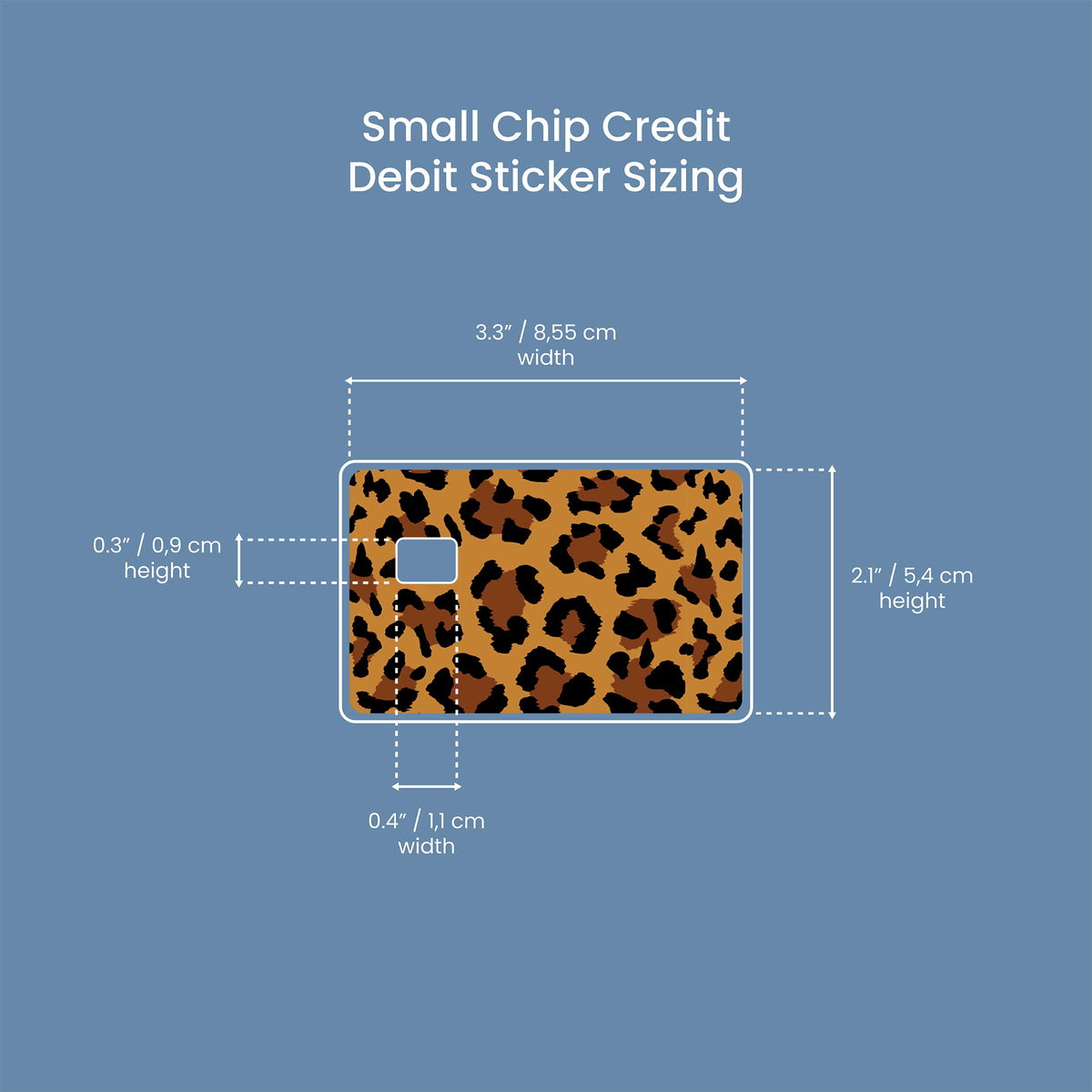 Leopard Pattern - Premium Vinyl Credit Card Skin Cover by Wonderwallsboutique