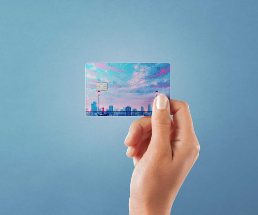 Watercolor let’s go home design | credit card sticker | small chip | credit card skin for nursery and home wall decor.