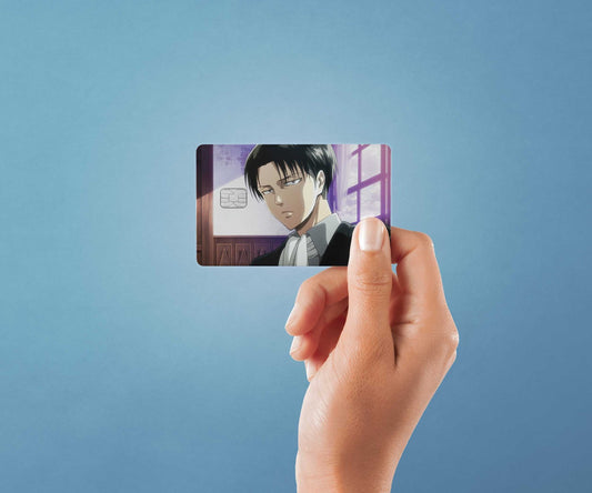 Watercolor levi design | credit card sticker | small chip | credit card skin for nursery and home wall decor.