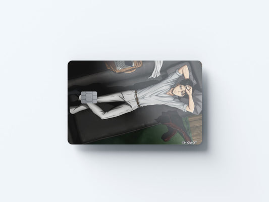 Watercolor levi at rest design | credit card sticker | small chip | credit card skin for nursery and home wall decor.