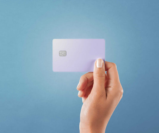 Watercolor light lavender design | credit card sticker | small chip | credit card skin for nursery and home wall decor.