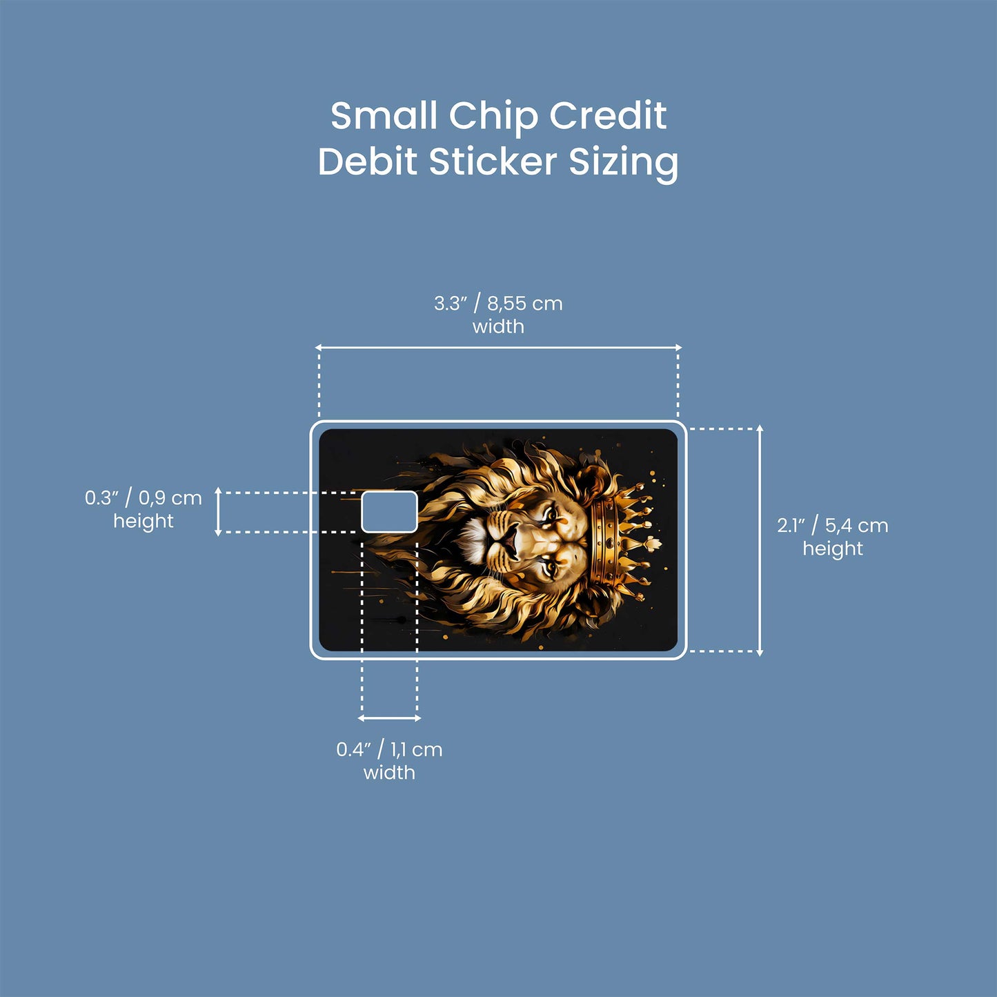 Lion - Premium Vinyl Credit Card Skin Cover by Wonderwallsboutique