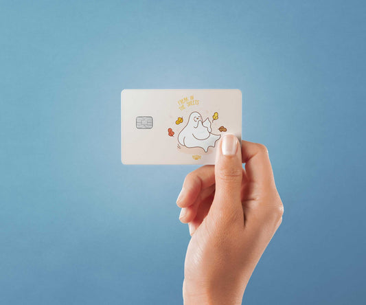 Watercolor little freak design | credit card sticker | small chip | credit card skin for nursery and home wall decor.