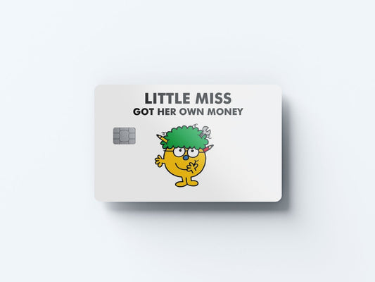 Watercolor little miss got her own money design | credit card sticker | small chip | credit card skin for nursery and home wall decor.