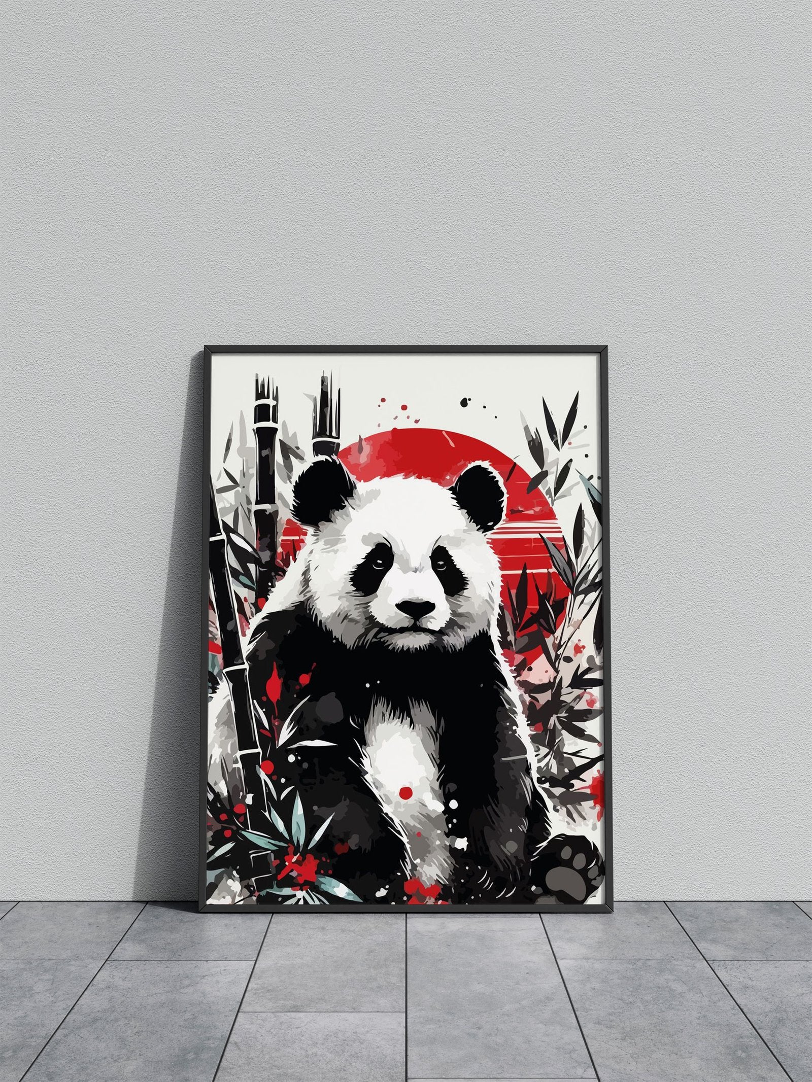 look at that panda Asian Style Poster | Wall Art for Home & Office | High-Quality Print - High-Quality Visual Display