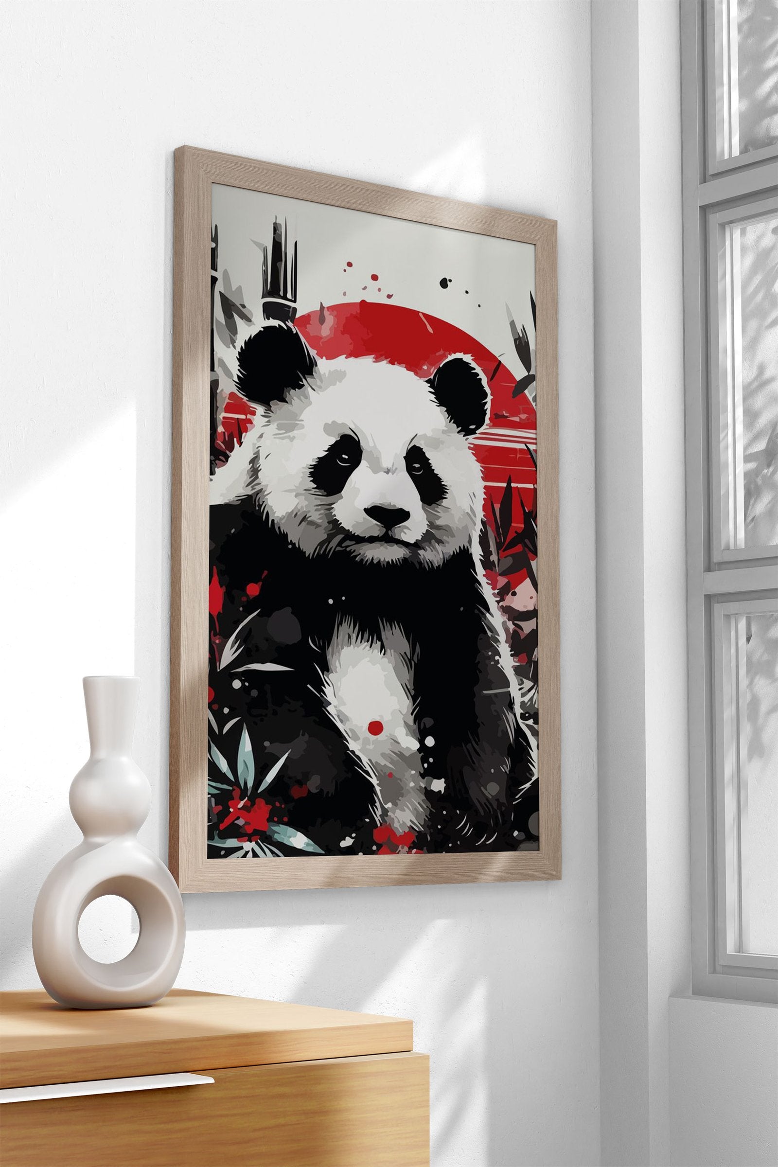 look at that panda Asian Style Poster | Wall Art for Home & Office | High-Quality Print - High-Quality Visual Display