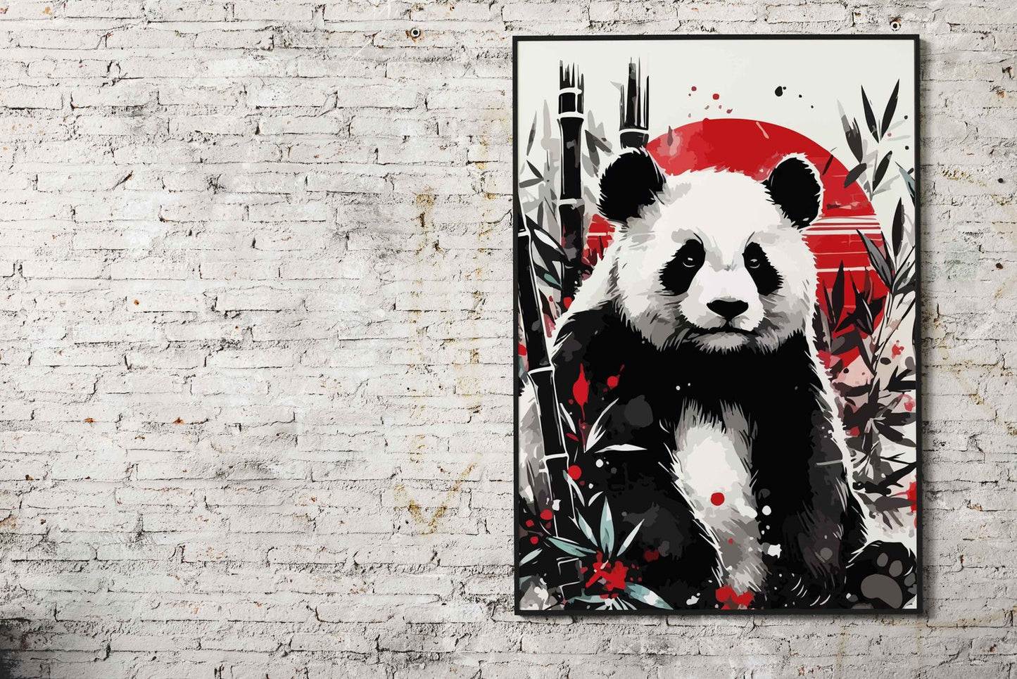 look at that panda Asian Style Poster | Wall Art for Home & Office | High-Quality Print - High-Quality Visual Display
