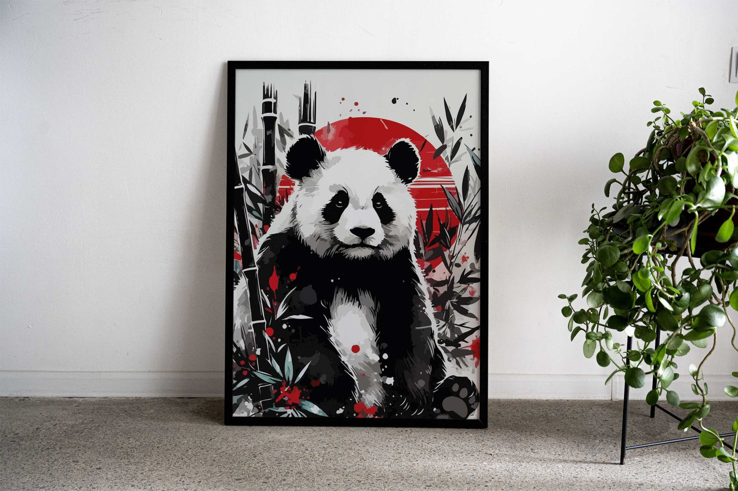 look at that panda Asian Style Poster | Wall Art for Home & Office | High-Quality Print - High-Quality Visual Display