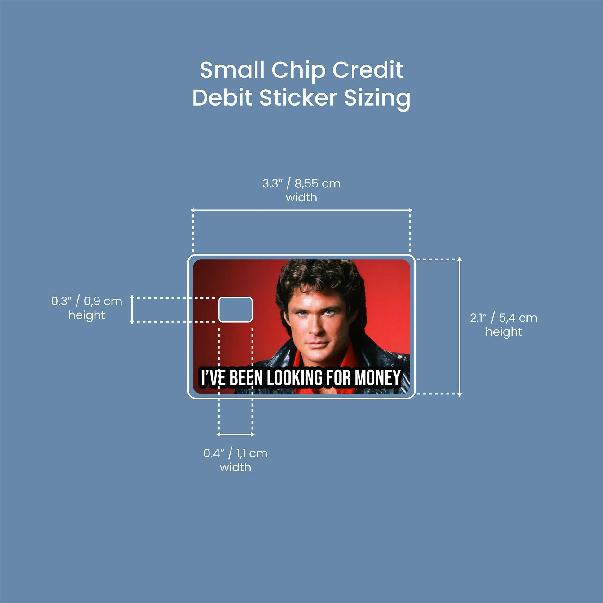 Looking For Money - Premium Vinyl Credit Card Skin Cover by Wonderwallsboutique
