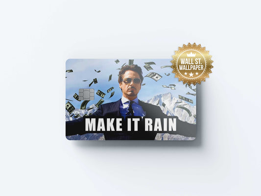 Make It Rain - Premium Vinyl Credit Card Skin Cover by Wonderwallsboutique