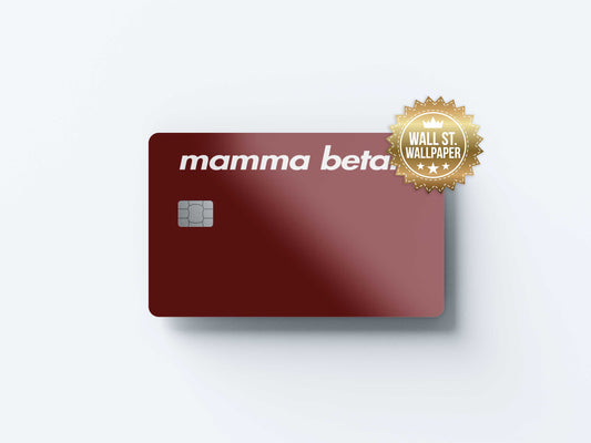 Mamma Betalar - Premium Vinyl Credit Card Skin Cover by Wonderwallsboutique