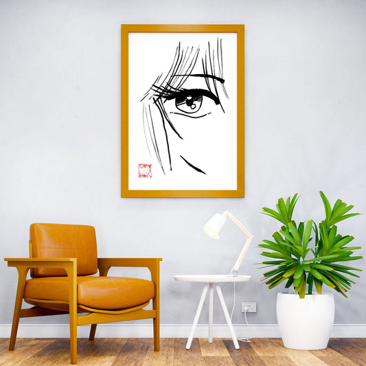 manga eye 02 Asian Style Poster | Wall Art for Home & Office | High-Quality Print - High-Quality Visual Display