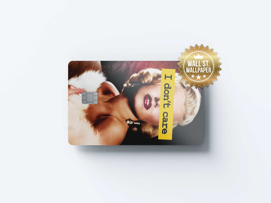 Marilyn Monroe I Dont Care - Premium Vinyl Credit Card Skin Cover by Wonderwallsboutique