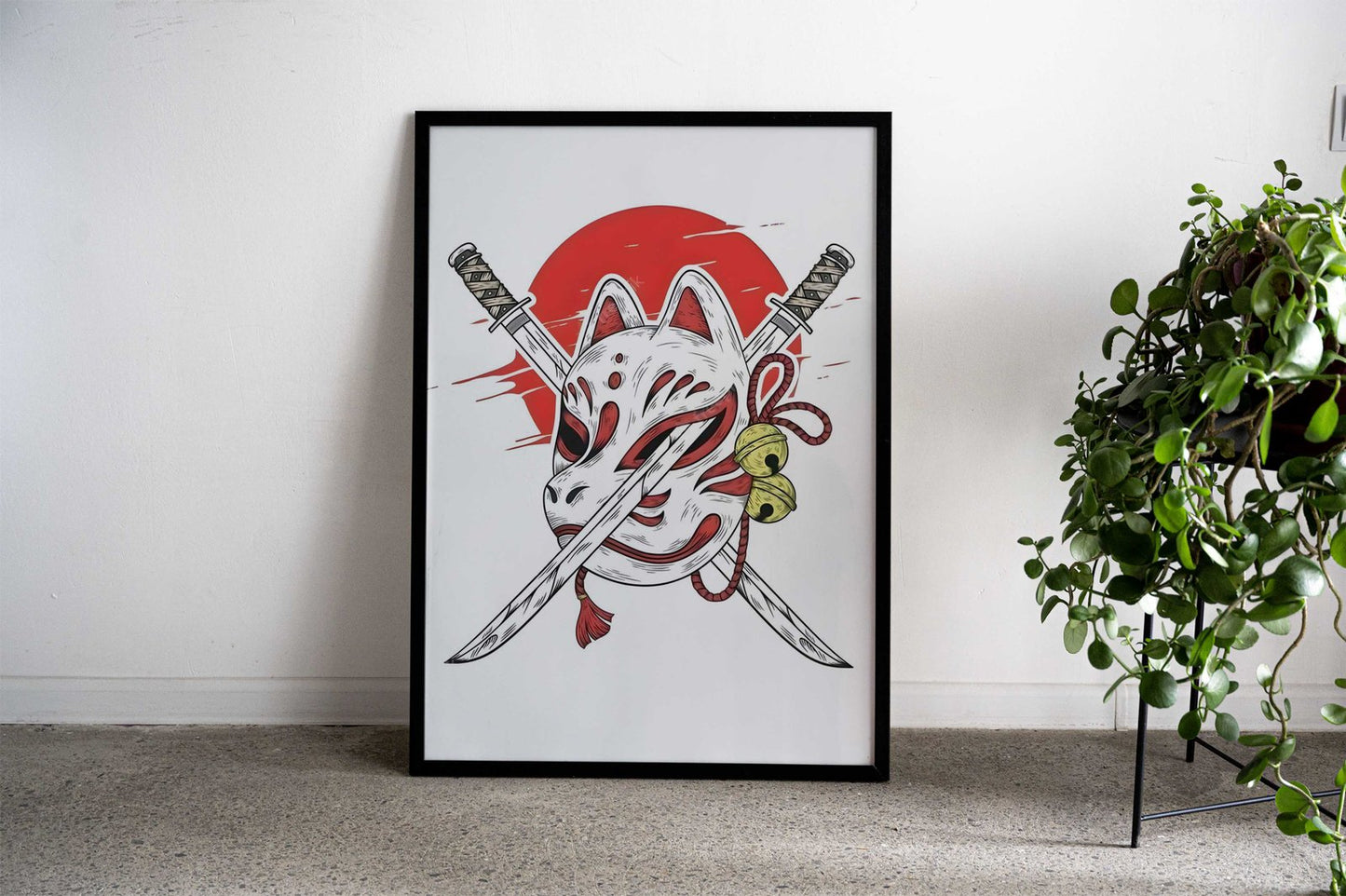 mask kitsune fox animal Asian Style Poster | Wall Art for Home & Office | High-Quality Print - High-Quality Visual Display