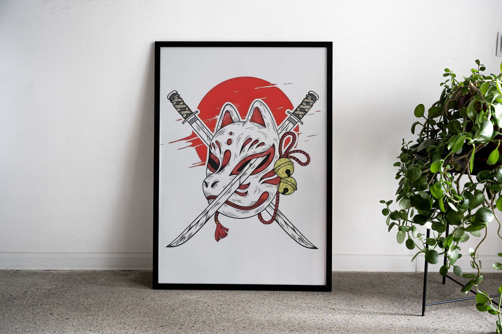 mask kitsune fox animal Asian Style Poster | Wall Art for Home & Office | High-Quality Print - High-Quality Visual Display
