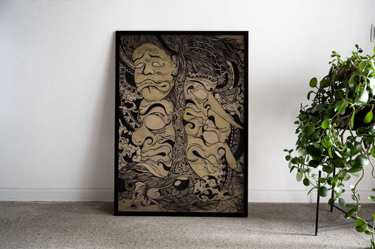 mask of culture Asian Style Poster | Wall Art for Home & Office | High-Quality Print - High-Quality Visual Display