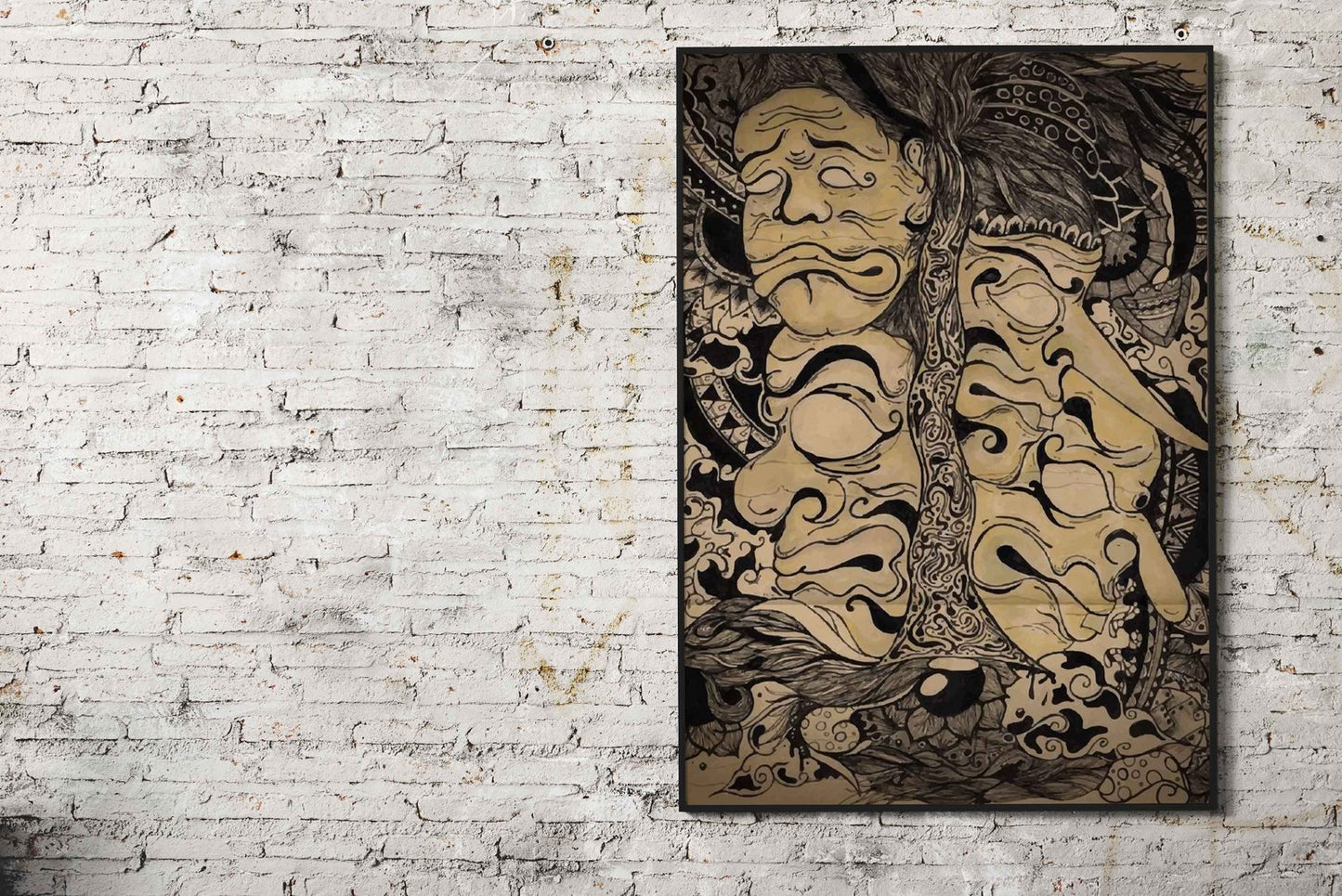 mask of culture Asian Style Poster | Wall Art for Home & Office | High-Quality Print - High-Quality Visual Display