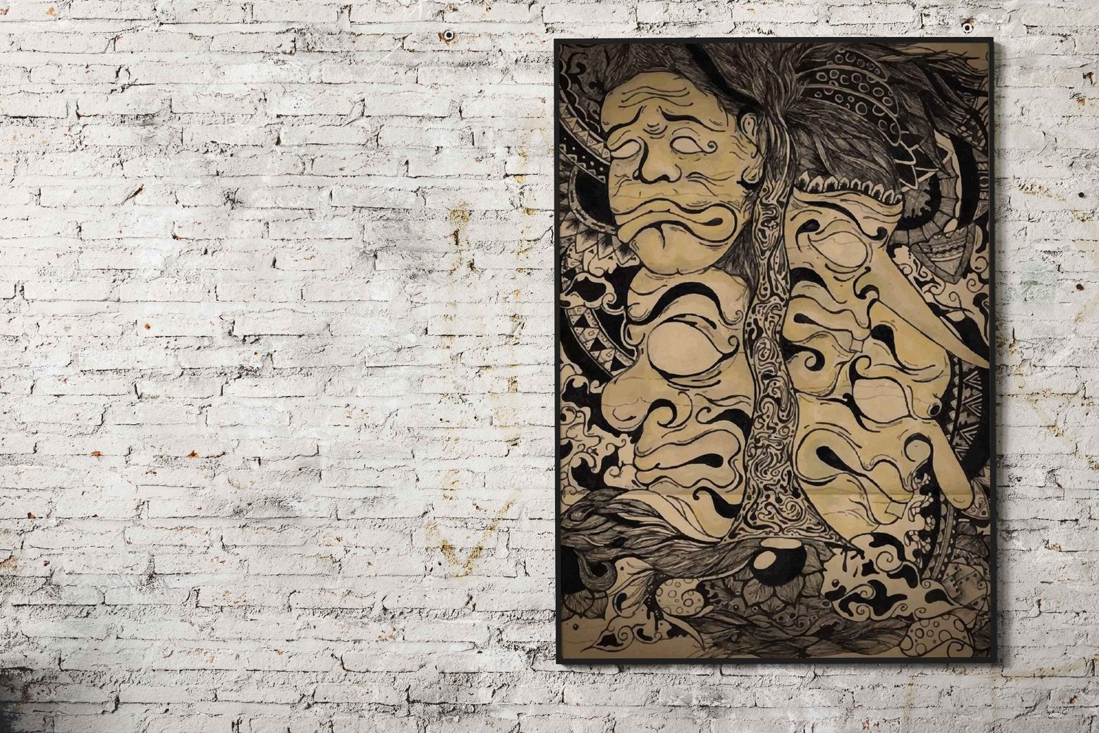 mask of culture Asian Style Poster | Wall Art for Home & Office | High-Quality Print - High-Quality Visual Display