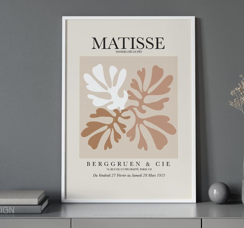 Henri Matisse Vibrant Three-Piece Abstract Wall Art Set