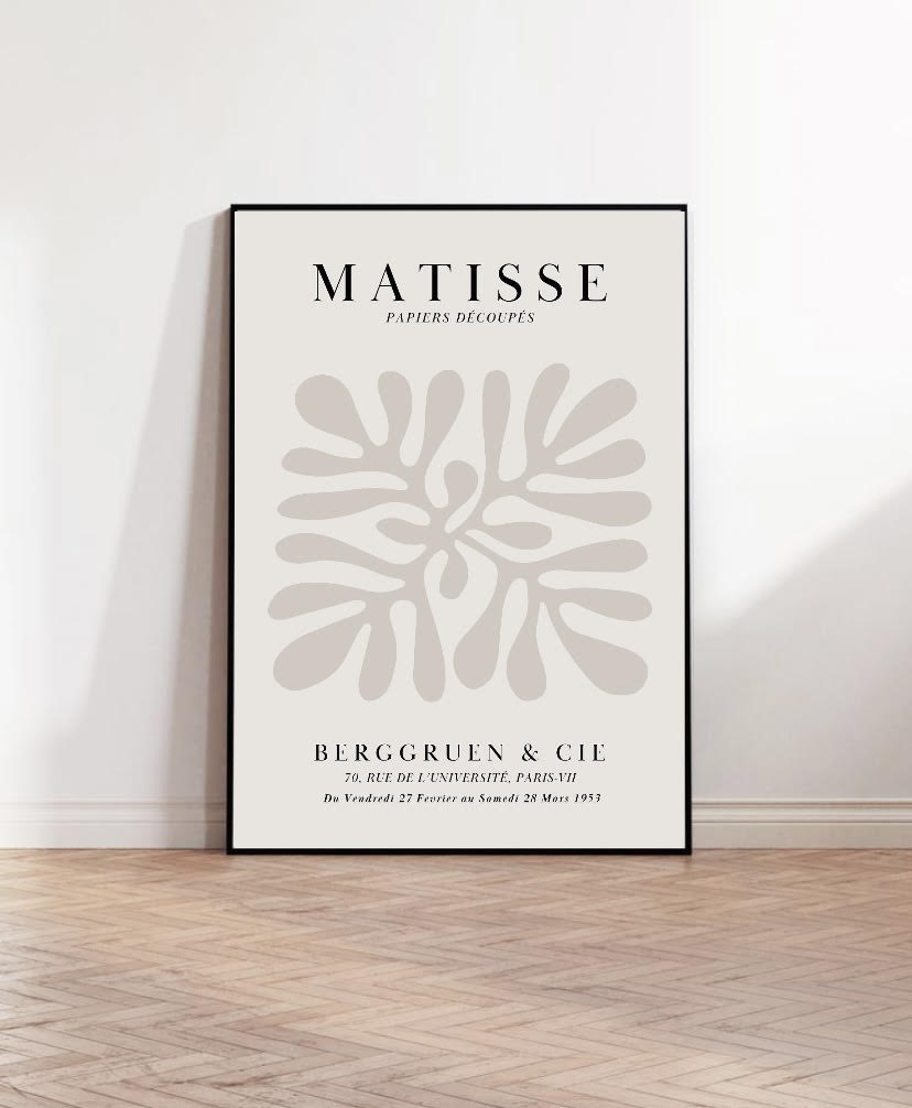 Set of 3 Neutral Gallery Prints Featuring Henri Matisse and Picasso