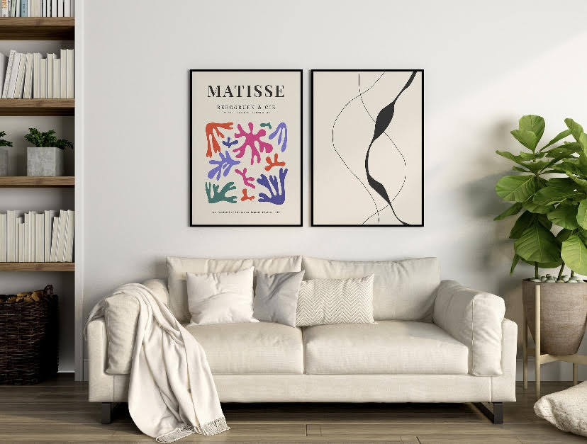 Matisse Duo Vibrant Abstract Art Print Set