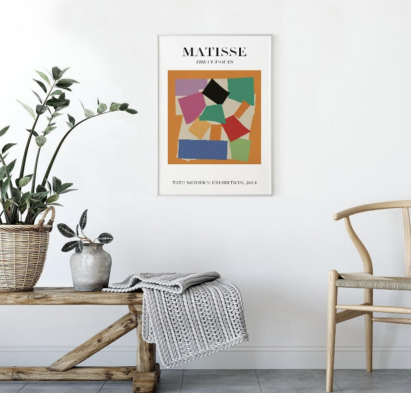 Henri Matisse Colorful Squares Cut-Outs Art Print