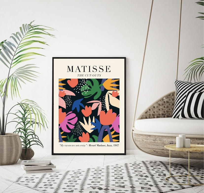 Colorful Print of Henri Matisse's Cut-Outs