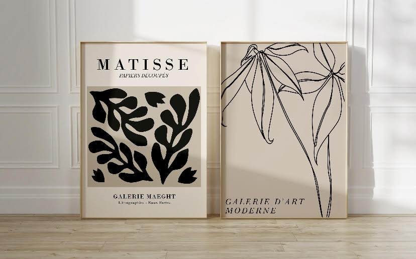 Matisse Gallery Art Neutral Print Duo