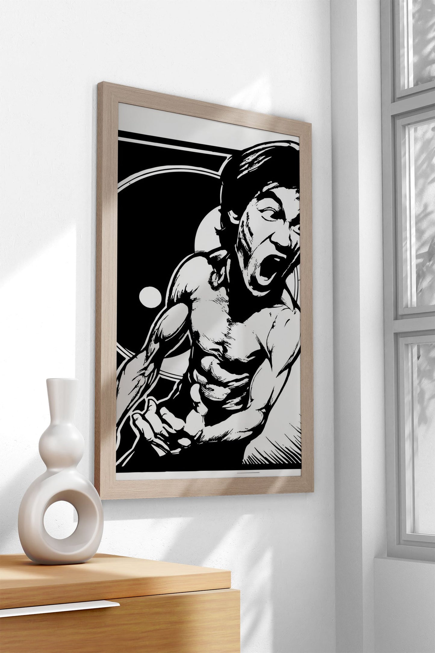 minimalist kungfu master Asian Style Poster | Wall Art for Home & Office | High-Quality Print - High-Quality Visual Display