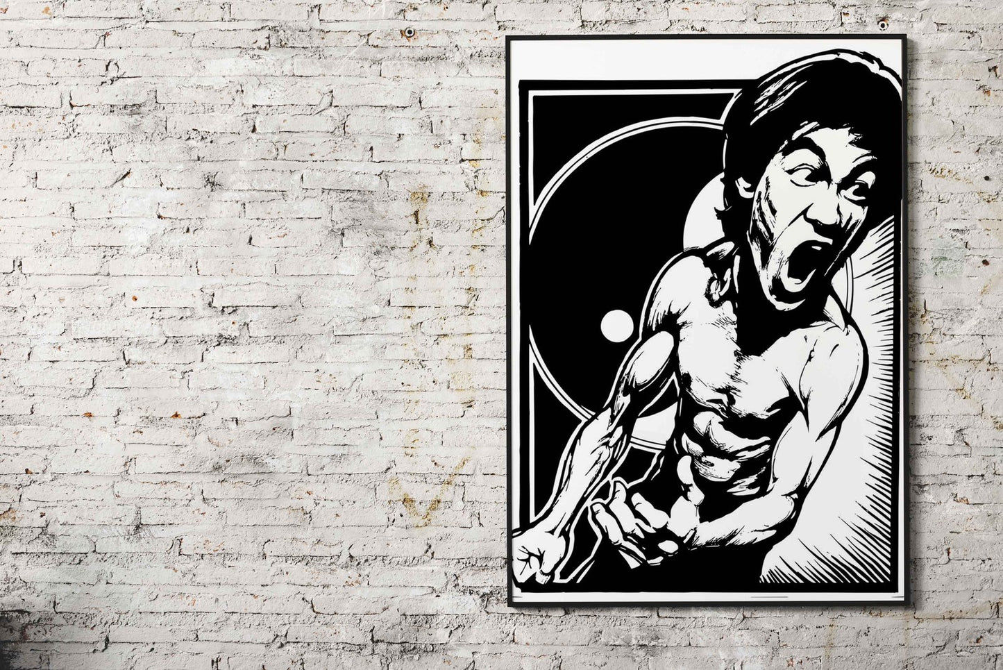 minimalist kungfu master Asian Style Poster | Wall Art for Home & Office | High-Quality Print - High-Quality Visual Display
