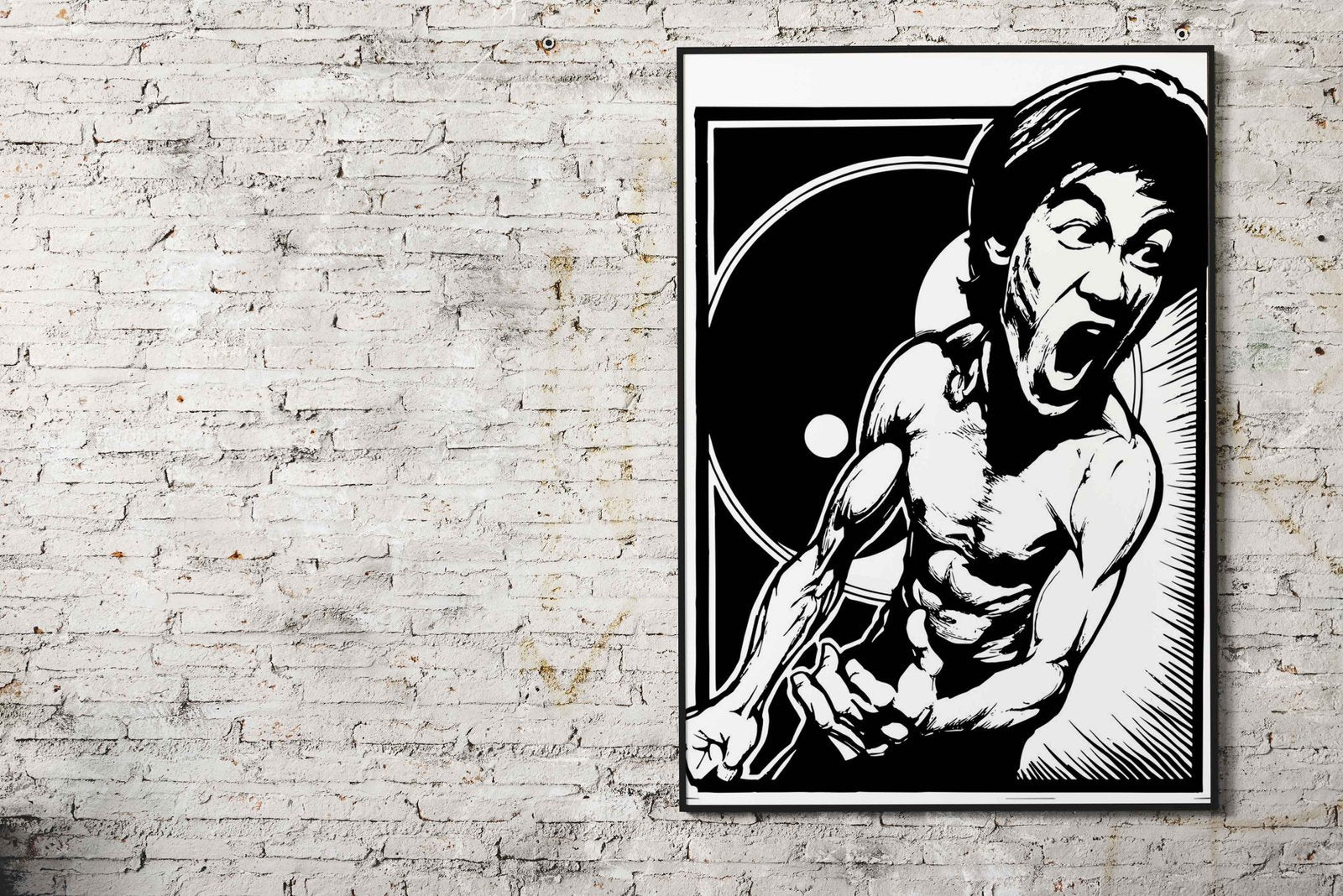 minimalist kungfu master Asian Style Poster | Wall Art for Home & Office | High-Quality Print - High-Quality Visual Display