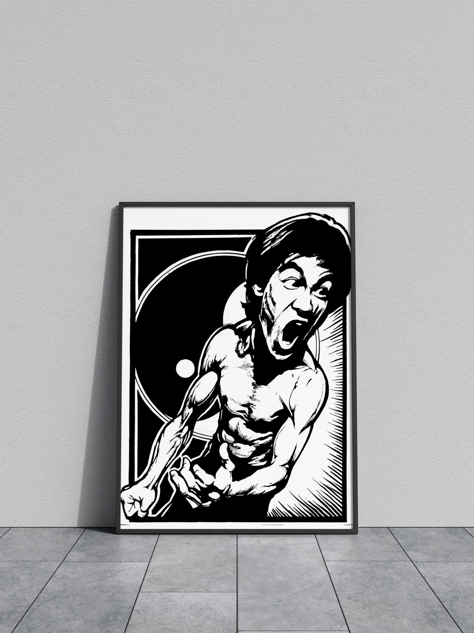 minimalist kungfu master Asian Style Poster | Wall Art for Home & Office | High-Quality Print - High-Quality Visual Display