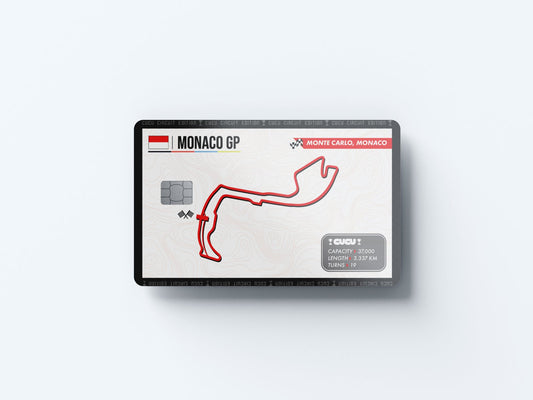 Watercolor monaco gp design | credit card sticker | small chip | credit card skin for nursery and home wall decor.