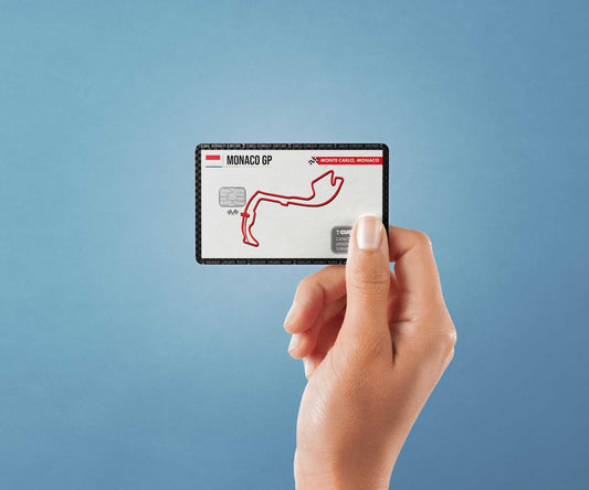 Watercolor monaco gp design | credit card sticker | small chip | credit card skin for nursery and home wall decor.