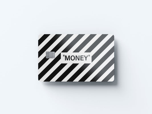 Watercolor money design | credit card sticker | small chip | credit card skin for nursery and home wall decor.