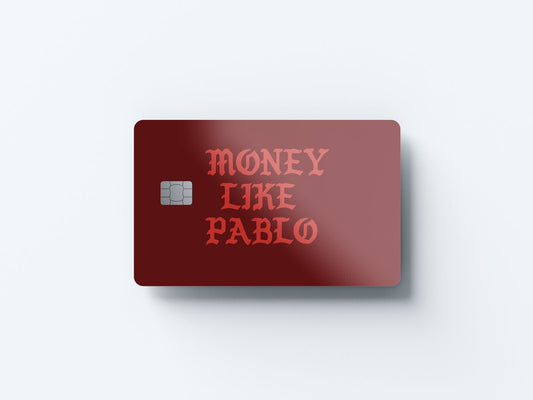 Watercolor money like pablo design | credit card sticker | small chip | credit card skin for nursery and home wall decor.