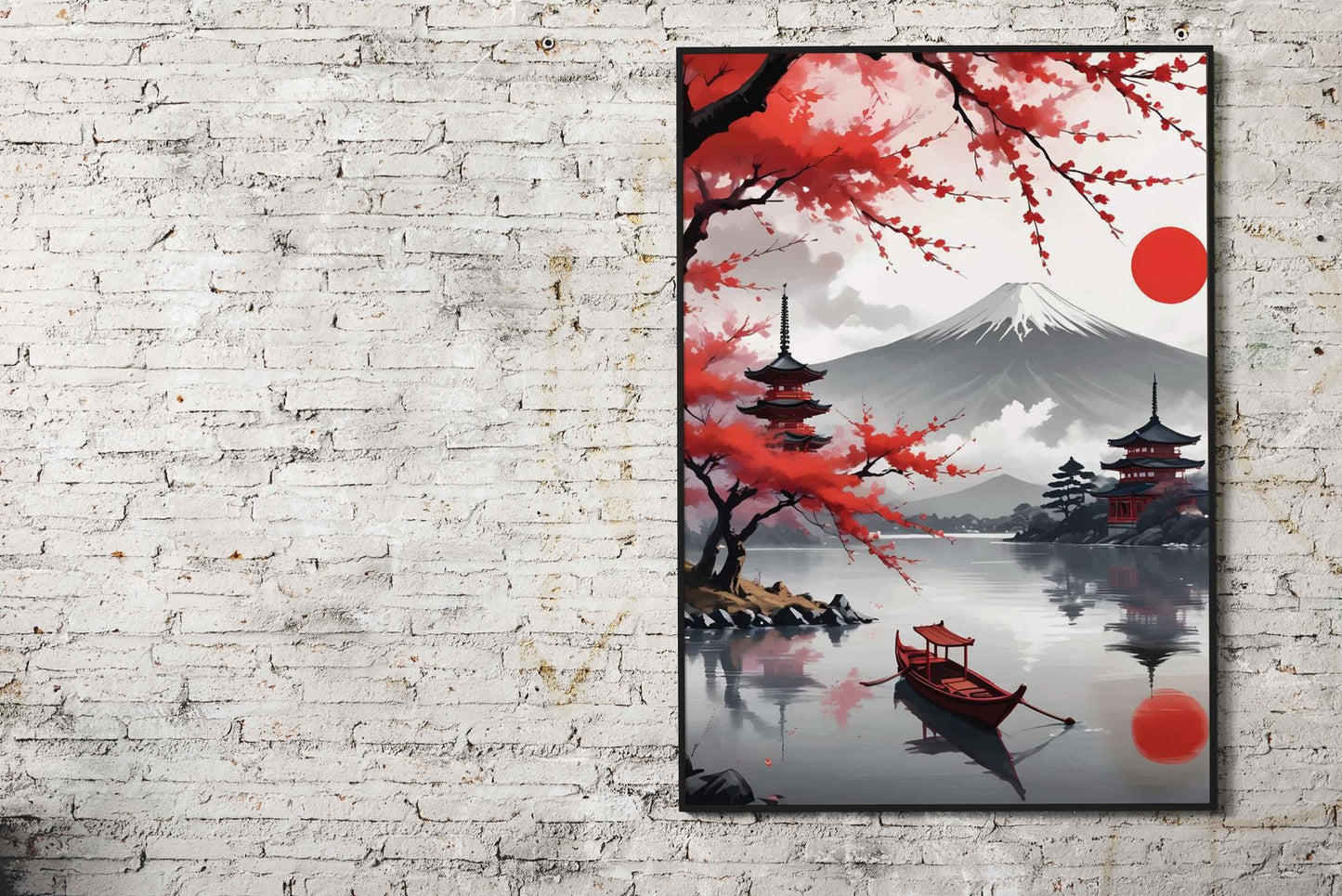 mont fuji landscape Asian Style Poster | Wall Art for Home & Office | High-Quality Print - High-Quality Visual Display