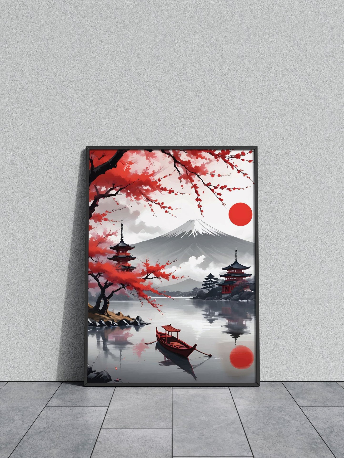 mont fuji landscape Asian Style Poster | Wall Art for Home & Office | High-Quality Print - High-Quality Visual Display