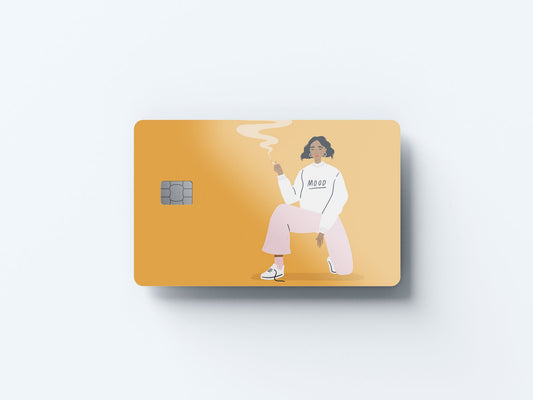 Watercolor mood design | credit card sticker | small chip | credit card skin for nursery and home wall decor.