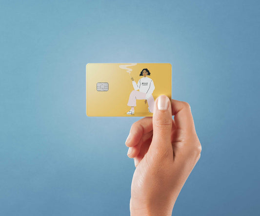 Watercolor mood design | credit card sticker | small chip | credit card skin for nursery and home wall decor.
