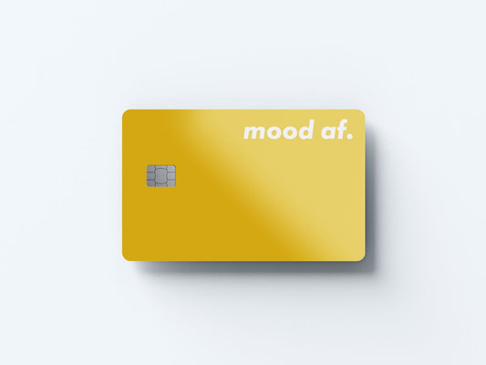 Watercolor mood af design | credit card sticker | small chip | credit card skin for nursery and home wall decor.