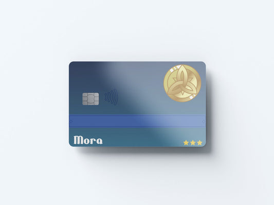 Watercolor mora design | credit card sticker | small chip | credit card skin for nursery and home wall decor.