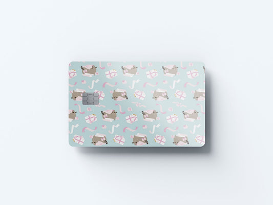 Watercolor more presents design | credit card sticker | small chip | credit card skin for nursery and home wall decor.