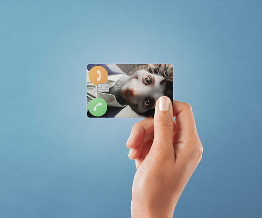 Watercolor mouse pay design | credit card sticker | small chip | credit card skin for nursery and home wall decor.