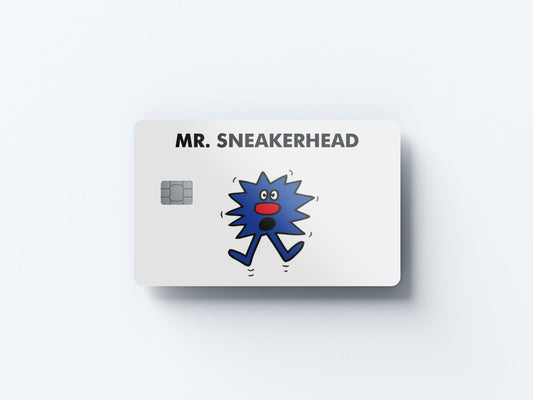 Watercolor mr sneakerhead design | credit card sticker | small chip | credit card skin for nursery and home wall decor.