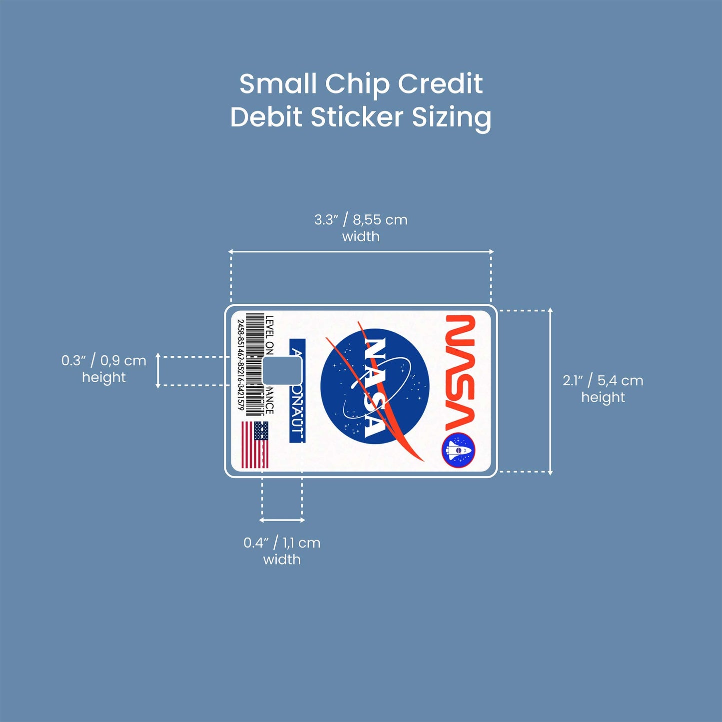 Nasa - Premium Vinyl Credit Card Skin Cover by Wonderwallsboutique